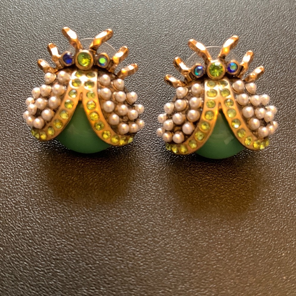Large ladybug earrings